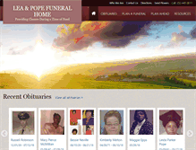 Tablet Screenshot of leapopefuneralhome.com